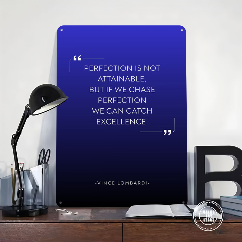 Vince Lombardi Quote on Perfec - огляд і ціна Home Decor Quotes On Wall