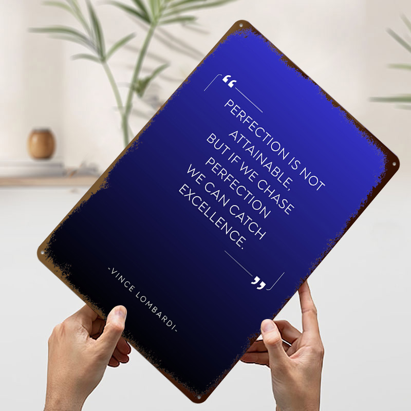 Vince Lombardi Quote on Perfec - огляд і ціна Home Decor Quotes On Wall