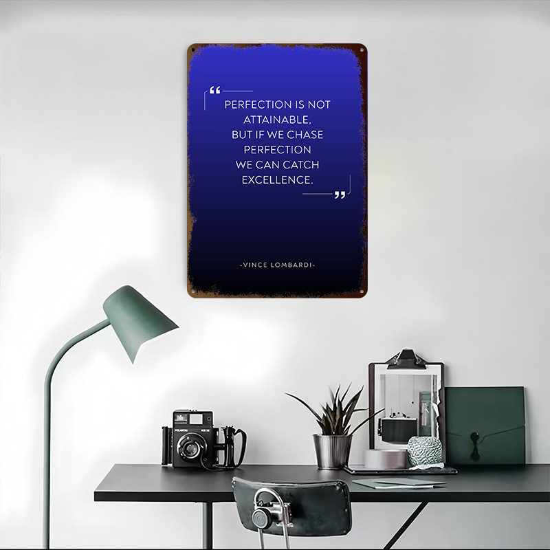 Vince Lombardi Quote on Perfec - огляд і ціна Home Decor Quotes On Wall