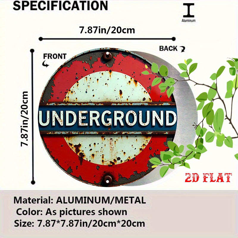2D flat 1pc retro London Under - огляд і ціна Home Decor London