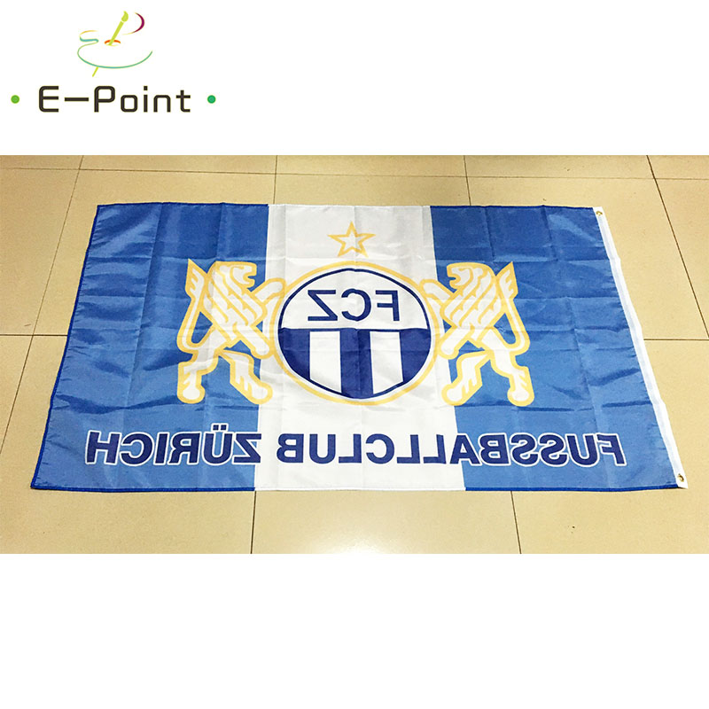 FC Zürich Flag 3ft*5ft (90*150 - огляд і ціна Home Decor Zurich