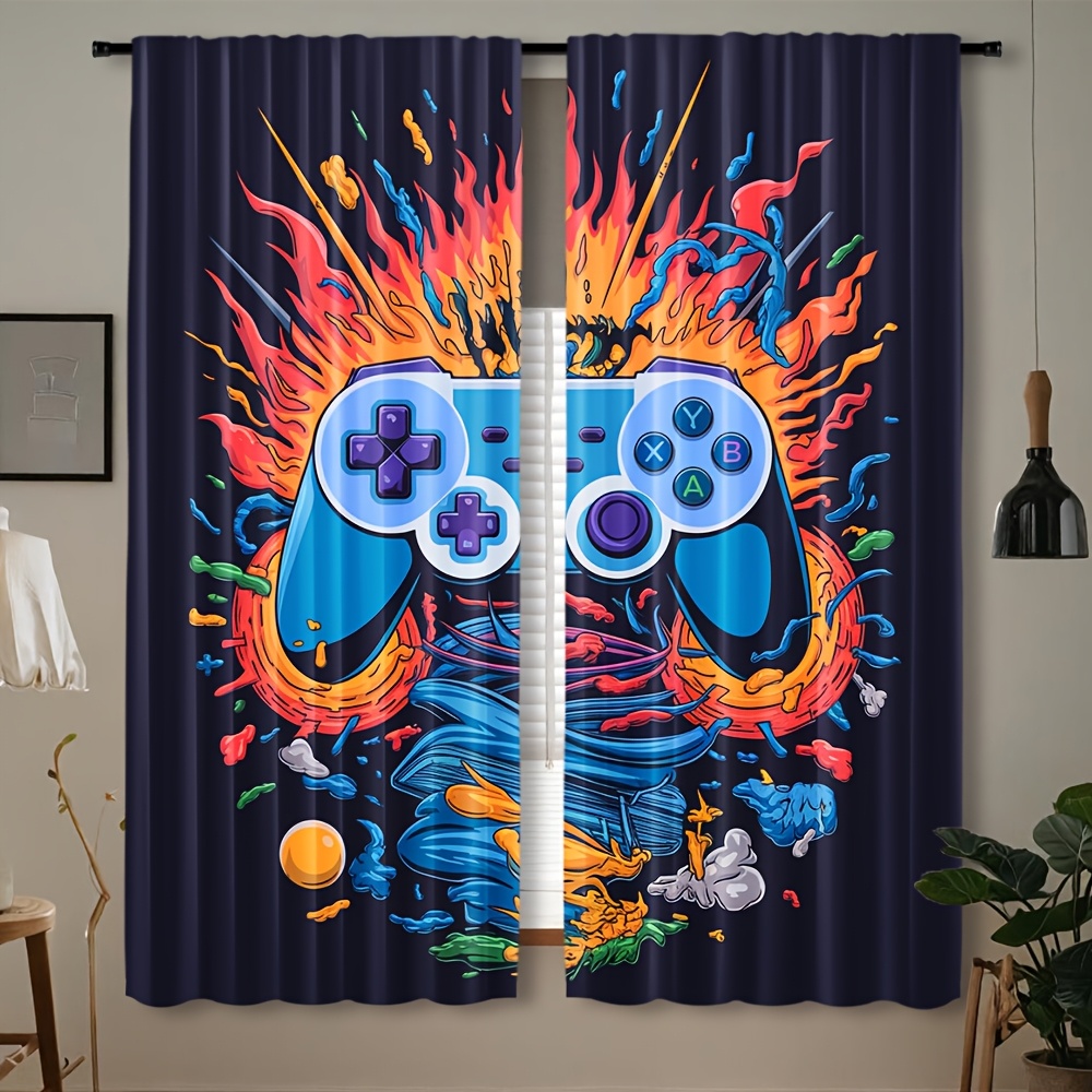 Gamer Pop Culture Curtain Wind - огляд і ціна Home Decor Youtube Videos