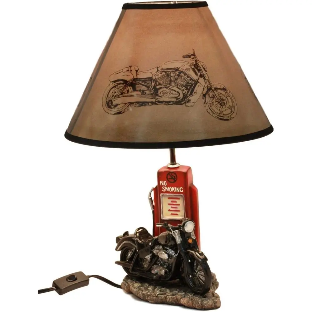 Vintage Retro Black Motorcycle - огляд і ціна Home Decor Lamp