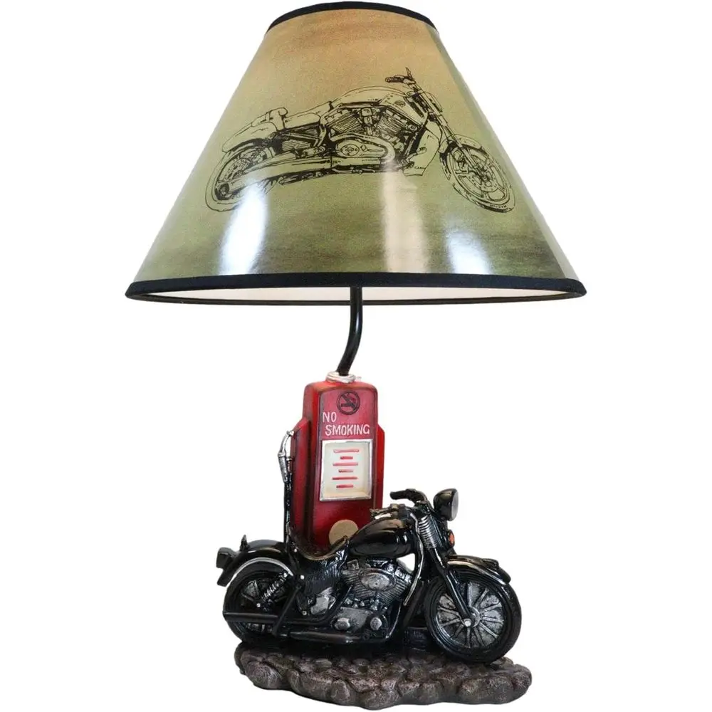 Vintage Retro Black Motorcycle - огляд і ціна Home Decor Lamp