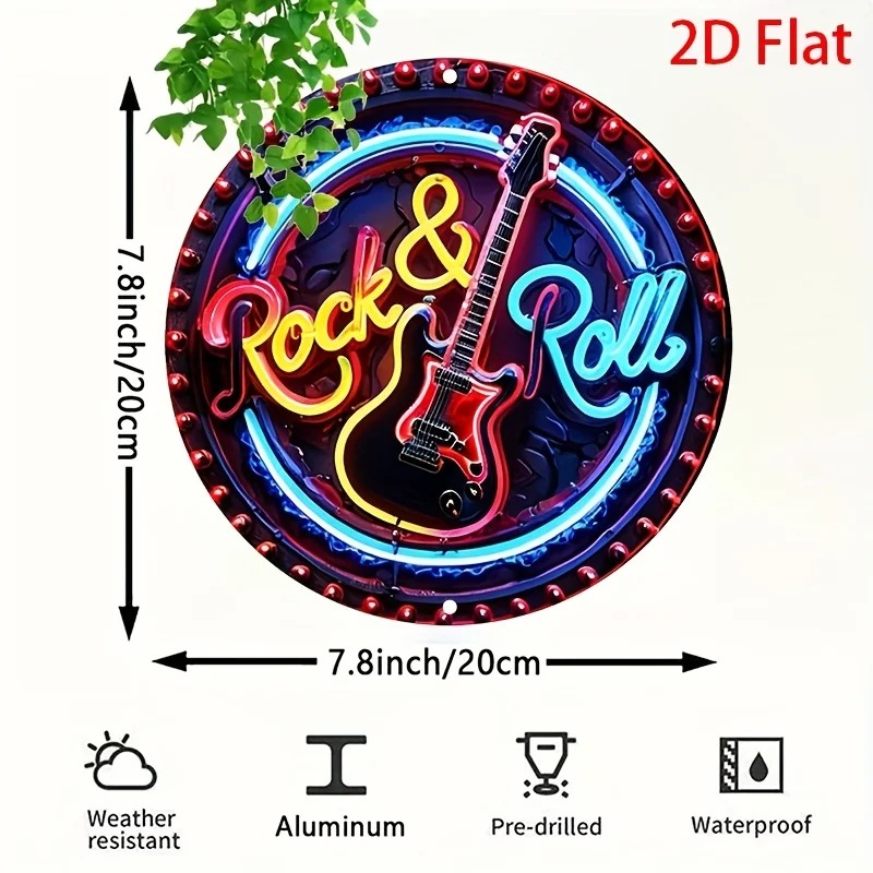 A Vintage Rock Neon Sign, 2Dfl - огляд і ціна Home Decor Outside