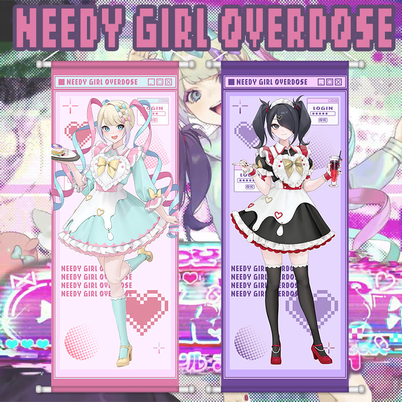 Rain Anime Poster Scroll NEEDY - огляд і ціна Home Decor Games Free