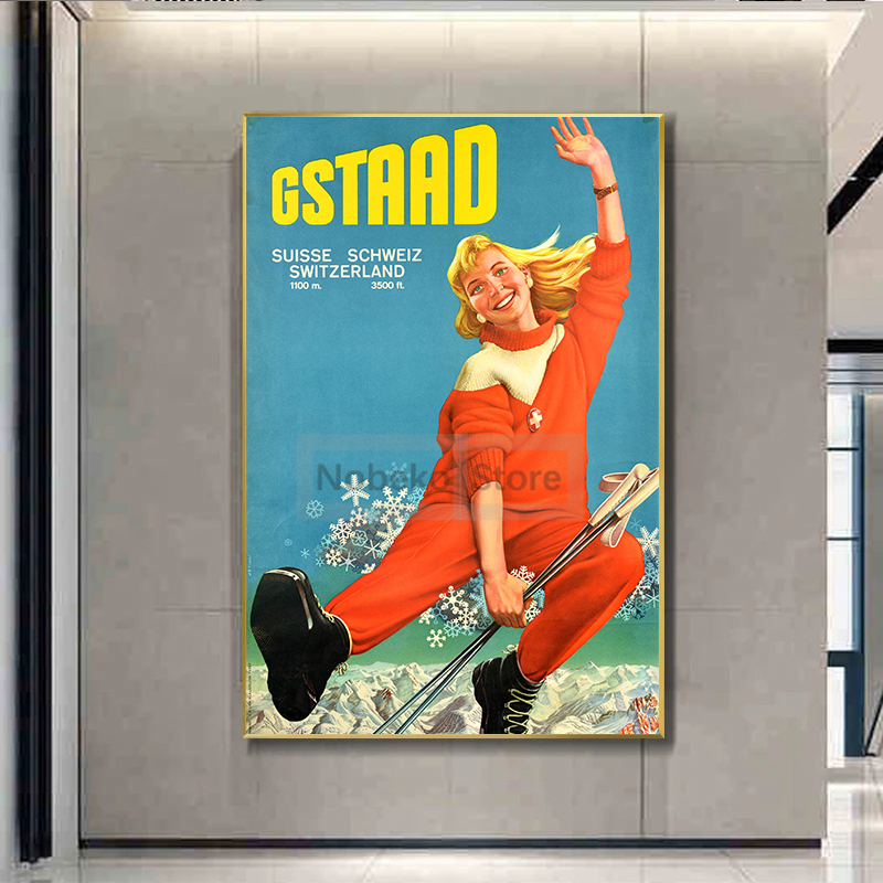 Switzerland Vintage Travel Pos - огляд і ціна Home Decor Zurich