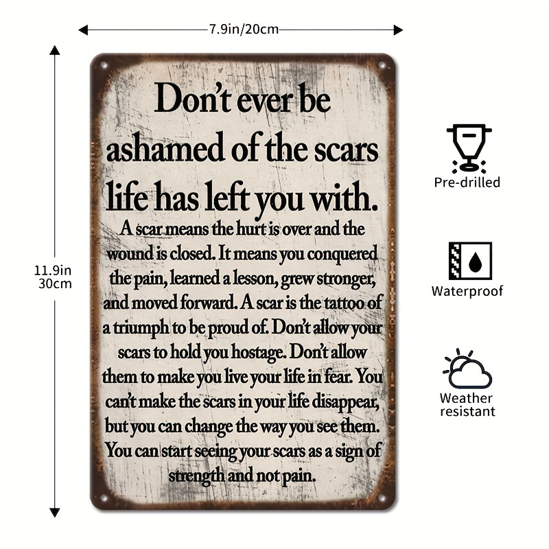 2D Flat - 2D Vintage Metal Sig - огляд і ціна Home Decor Quotes On Wall