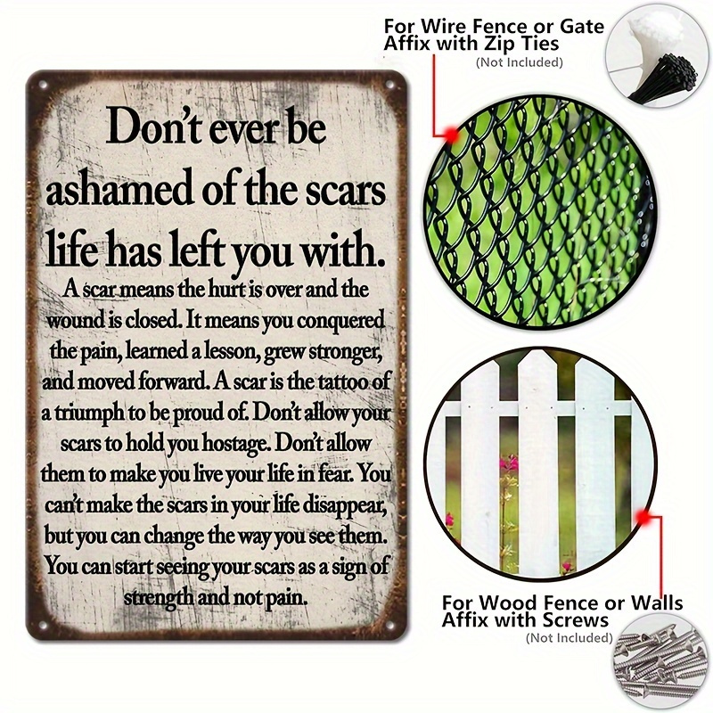 2D Flat - 2D Vintage Metal Sig - огляд і ціна Home Decor Quotes On Wall