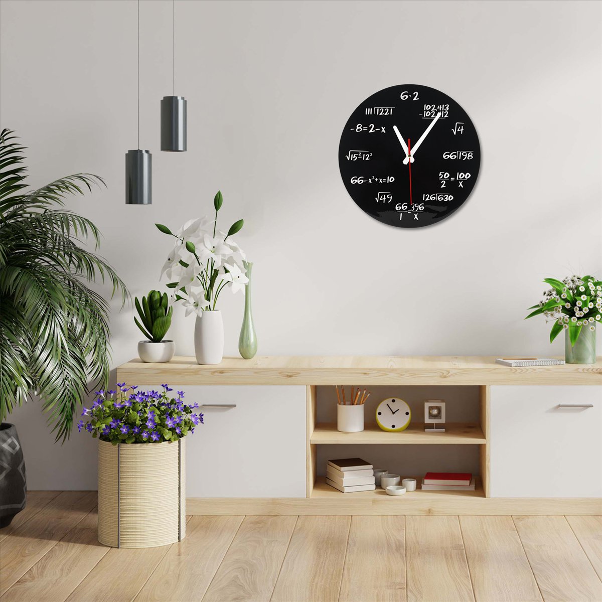 Math Wall Clock Math Formulas  - огляд і ціна Home Decor Quiz