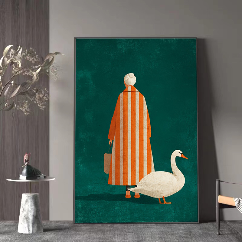 Figure in Orange White Striped - огляд і ціна Home Decor Orange