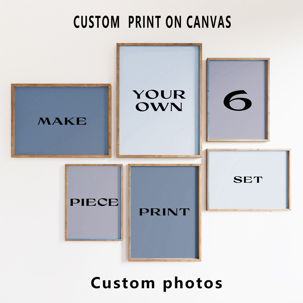 6pcs/set Custom Canvas Prints  - огляд і ціна Home Decor Foto