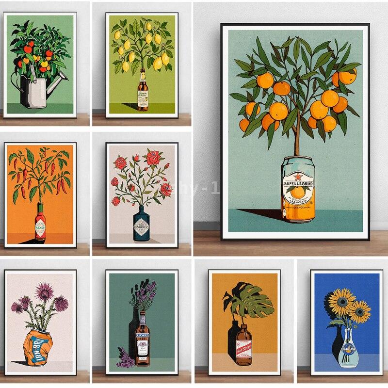 Modern Citrus Wall Art  Lemon  - огляд і ціна Home Decor Orange