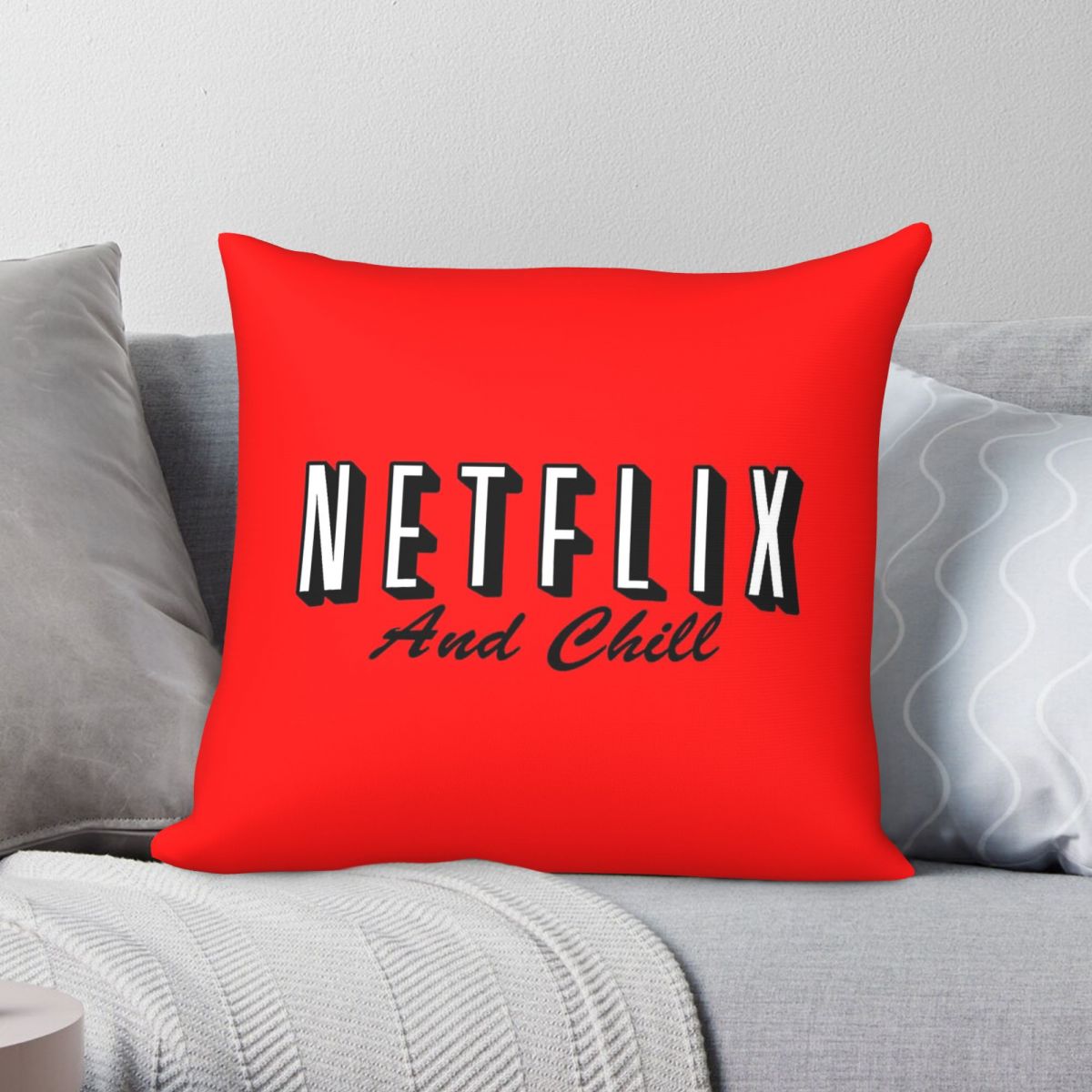 Netflix And Chill Red Square P - огляд і ціна Home Decor Netflix